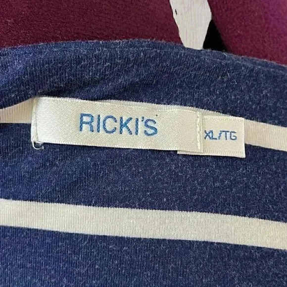 RICKI'S strapless dress XL blue with white stripes - Picture 6 of 7